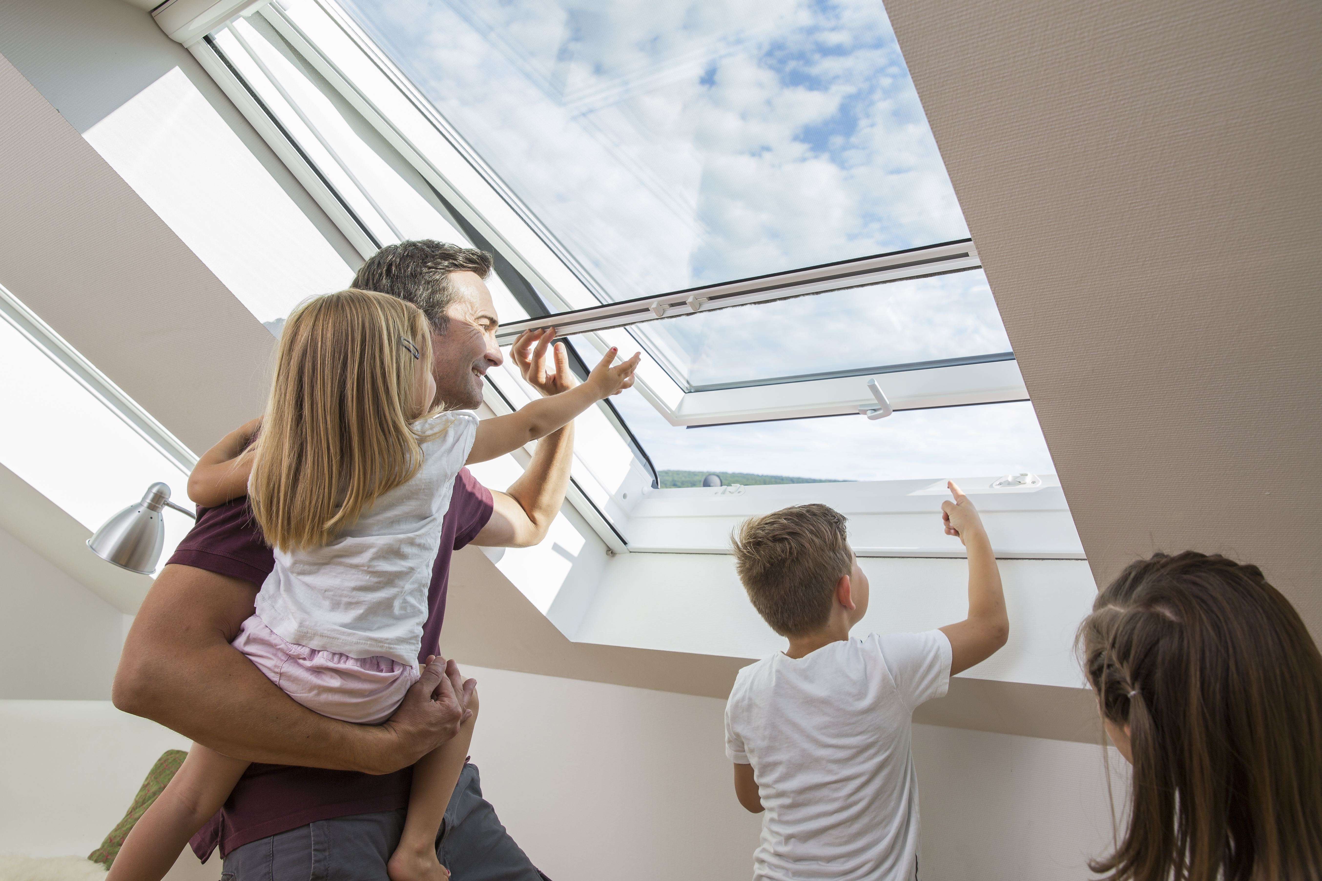 Insektenschutzrollo für Dachfenster