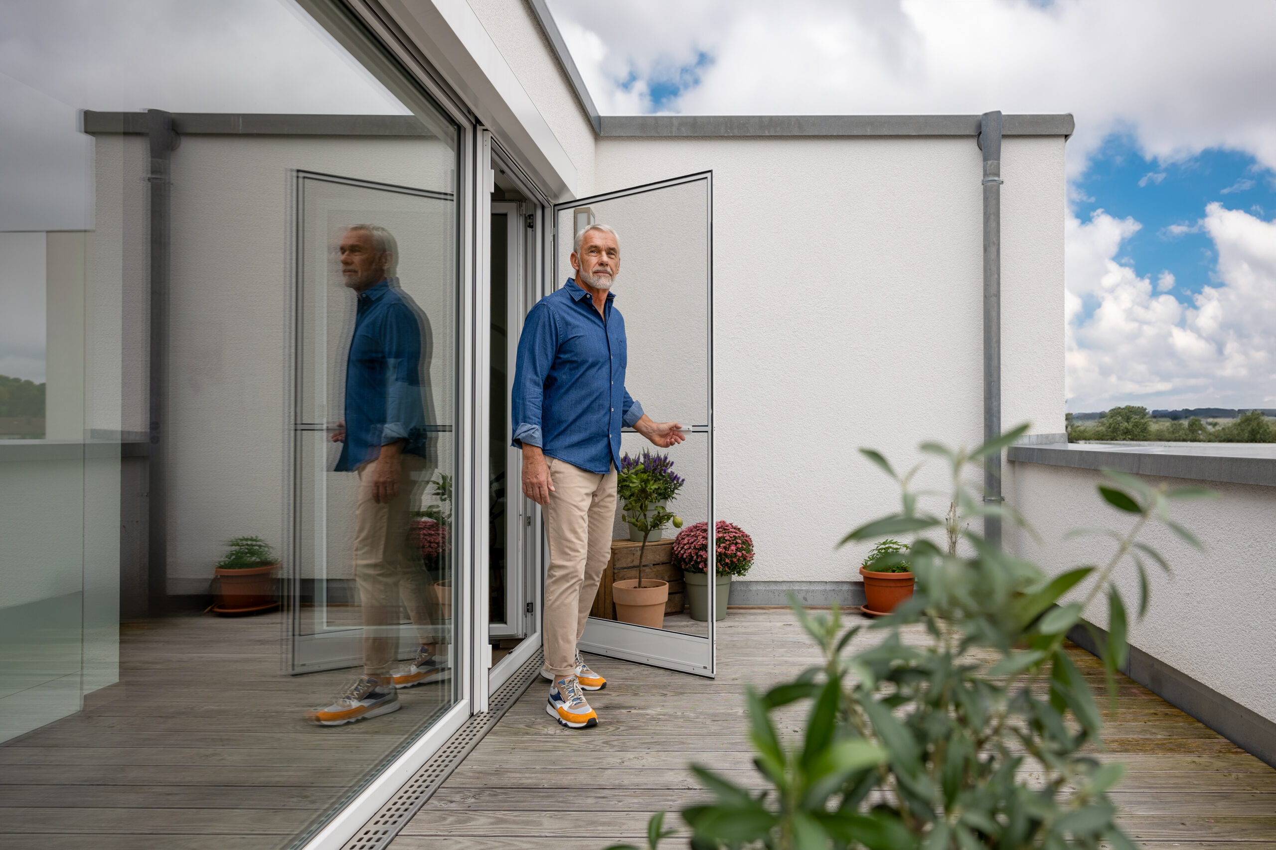 Drehtür Insektenschutz